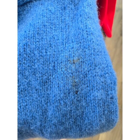 Vintage 70s Falcon Italian Design Avant Garde Wool Mohair Knit Coat Women Small - Picture 8 of 12